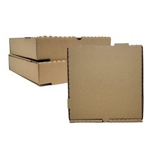 50 Pack Corrugated Pizza Box - Kraft Cardboard 14" x 14" 14" x 14"