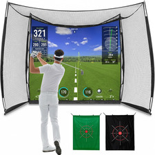 RAYZESTTOP Golf Simulator Enclosure Net 11x8Ft Impact Screen Cage - NIB