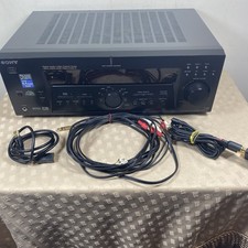 Sony Str-k502p Receiver 5.1 Channel Home Audio Amfm Tuner Av Cables Bundle