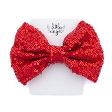 Pailletten-Haarnadelschleife rot