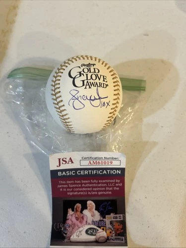 ANDRUW JONES SIGNED AUTOGRAPH GOLD GLOVE BASEBALL JSA COA ROMLB ATLANTA BRAVES