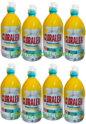 #ad 8 PACK Cloralen Platinum 3 in 1 Power Liquid Bleach Gel Lemon Fresh 20.29 Oz. $39.98