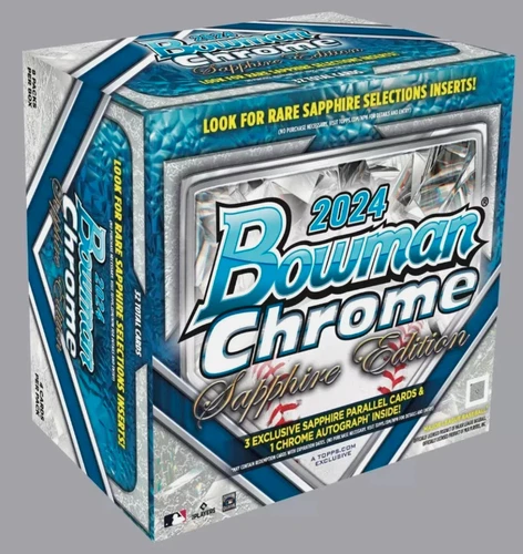 2024 Topps Bowman Chrome Sapphire Edition Hobby Box Factory Sealed Baseball MLB