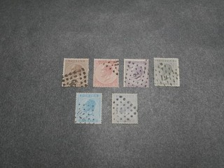 BELGIQUE SERIE TIMBRES N°17 A 21 OBLITERES. COTE 168 EUROS