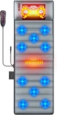 Full Body Massage Mat with Heat & Movable Shiatsu Neck Back Massager Pillow, Upg