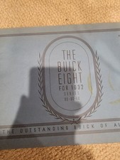The Buick Eight For 1932 Series 90 80 60