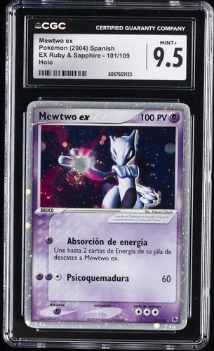 Mewtwo ex graded CGC 9.5 for sale on eBay
