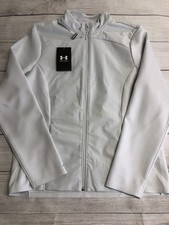 Under Armour Storm Golf Jacket Womens Medium Gray Water Repellent Softshell