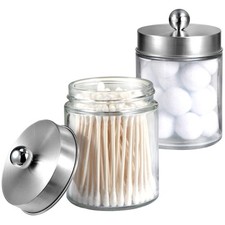 Apothecary Jars Bathroom Vanity Organizer countertop Canister Jar With Storage L