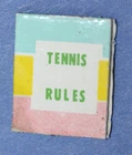 *VINTAGE BARBIE 1962 TENNIS ANYONE?  #941 TENNIS RULES MOCK BOOK--1 FLAW
