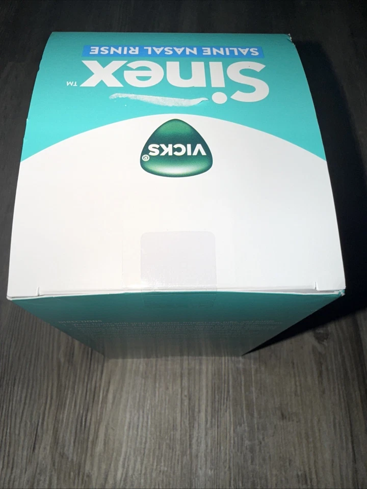 Kit de inicio de enjuague nasal salino Vicks Sinex, solución salina sin drogas EXP 5/8/27 Foto 2 de 2