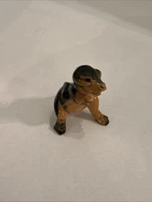 Old Hagen Renaker Dinosaur Tyrannosaurus Rex Orange & Black T Rex