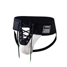  Men's Briefs Jock Strap Athletic Supporter Wide Belt Comfortable X-Large White