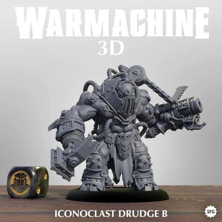 Warmachine Iconoclast Drudges Miniatures Printing Service Free Shipping - Image 3 of 4