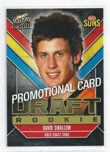 2011 Champions Promo Card (DR1) David SWALLOW Gold Coast - 第 1/1 張圖片