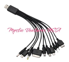 10 In 1 Micro USB Multi-Cable Charger Charging Cable For Mobile Phone Accessorie
