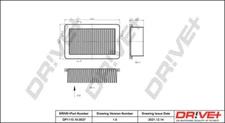 Dr!ve+ DP1110.10.0537 Air Filter for Renault Smart