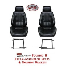 Standard Touring Ii Seats Brackets For 1968-77 Ford Broncos Any Color Standard Touring Ii Seats Brackets For 1968-77 Ford Broncos Any Color