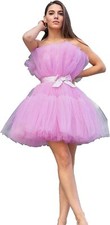Tulle A Line Prom Dresses Mini Homecoming Party Gown Sleeveless Graduation Dress