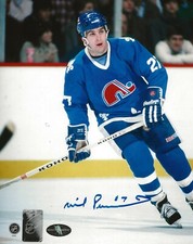 Wilf Paiement signed Quebec Nordiques 8x10 photo autographed 