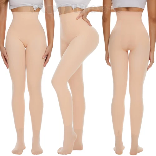Mujeres Compresión Muslo Más Delgado Leggings Escultura Adelgazamiento Pierna Cintura Alta Formador - Imagen 29 de 39