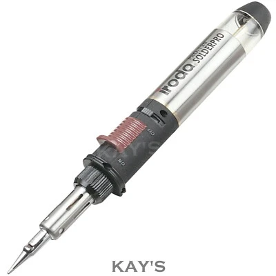 Gas Soldering Iron Pro Iroda Solderpro 120 Refillable Butane Blow Torch 30w-125w