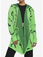 Disney Nightmare Before Christmas Oogie Boogie Cardigan Halloween MEDIUM NWT