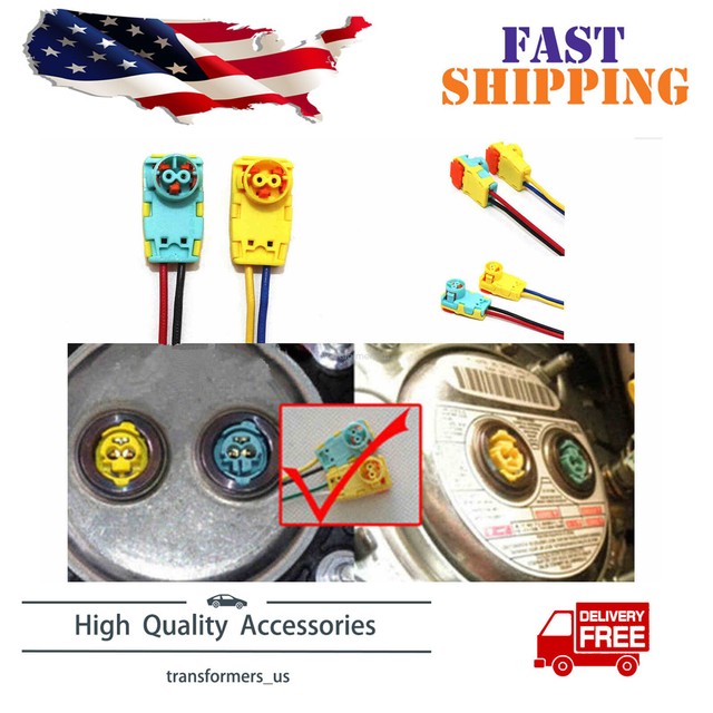 2 Pack Air bag Clockspring Plugs Wire Connector Fit For Chevy Silverado