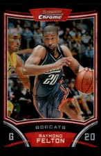 2008-09 Bowman Chrome Xfractor Raymond Felton 188/299 Charlotte Bobcats #20