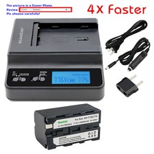 Kastar Battery Multifunction Charger for Sony F750 Sony MVC-FD5 MVC-FD51 MVC-FD7