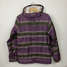 Burton Snowboard Jacket Boys Small Cosmic Delight Dryride Hooded Pockets Y2K