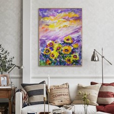 Handmade Painting Wall Art Oil Painting Colors Abstract Picture Home Decor