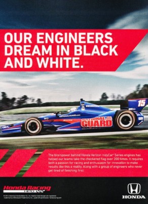 2014 Honda Racing Indy Race Verizon Advertisement Print Art Car Ad J923 ...