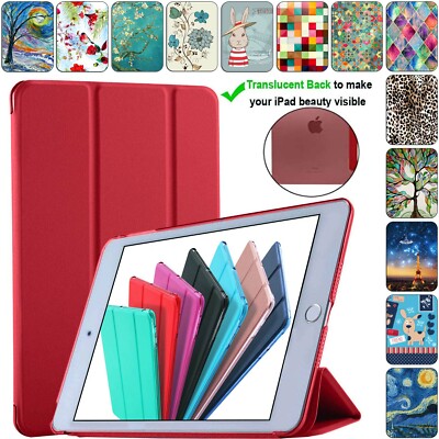 iPad 9.7'' Air 4 3 2 1 5th 6th 10.2 10.5 12.9 Gen Case Supportive TriFold Red