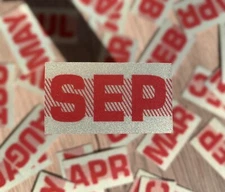 September YOM California license plate sticker, Dmv, Ca, Registration