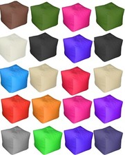 Waterproof Bean Square Cube Bag Indoor Outdoor Garden Beanbag Seating