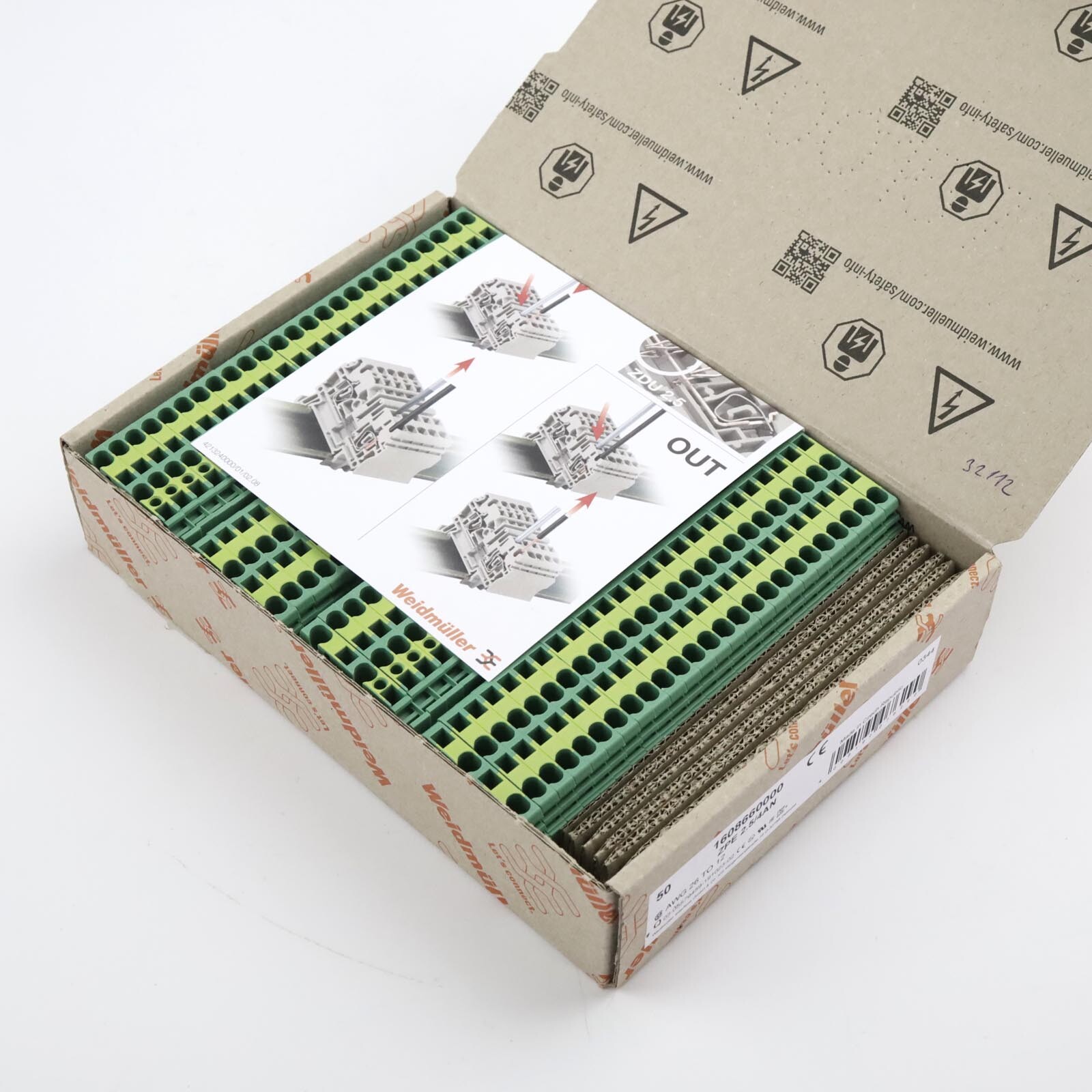 Weidmüller ZReihenklemme ZPE 2.5/4AN 1608660000 (50Stk.) OVP