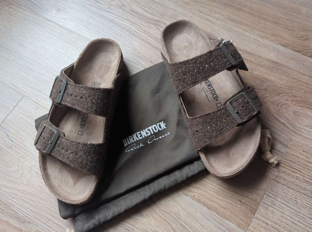Rick Owens x Birkenstock Arizona Army Felt Sandals EU 40 Rick Owens x Birkenstock Arizona Army Felt Sandals EU 40