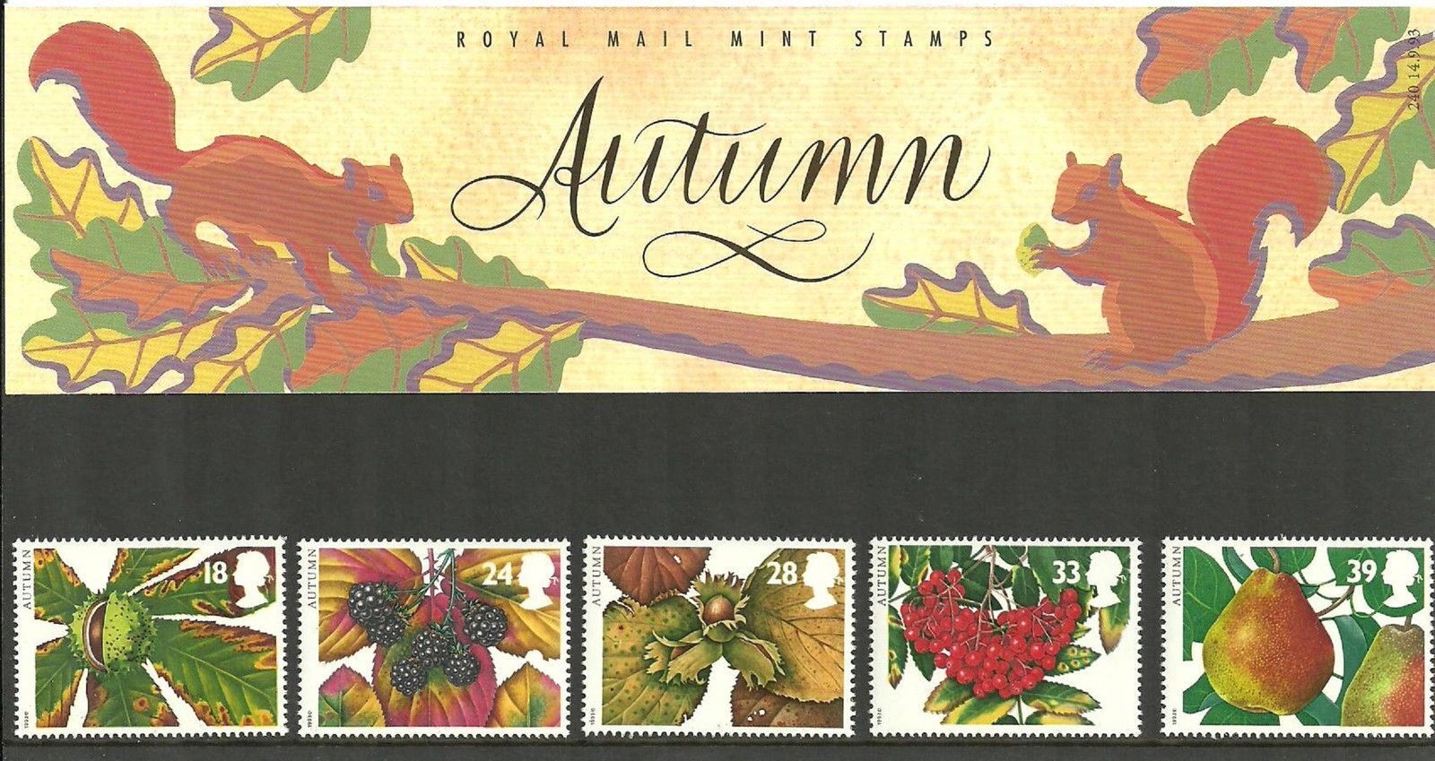 GB Presentation Pack 240 1993 Autumn Four Seasons