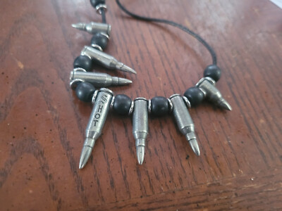 Alchemy Gothic ULP29 Sure Shot .32 Calibre Beaded Necklace RARE DISCONTINUED