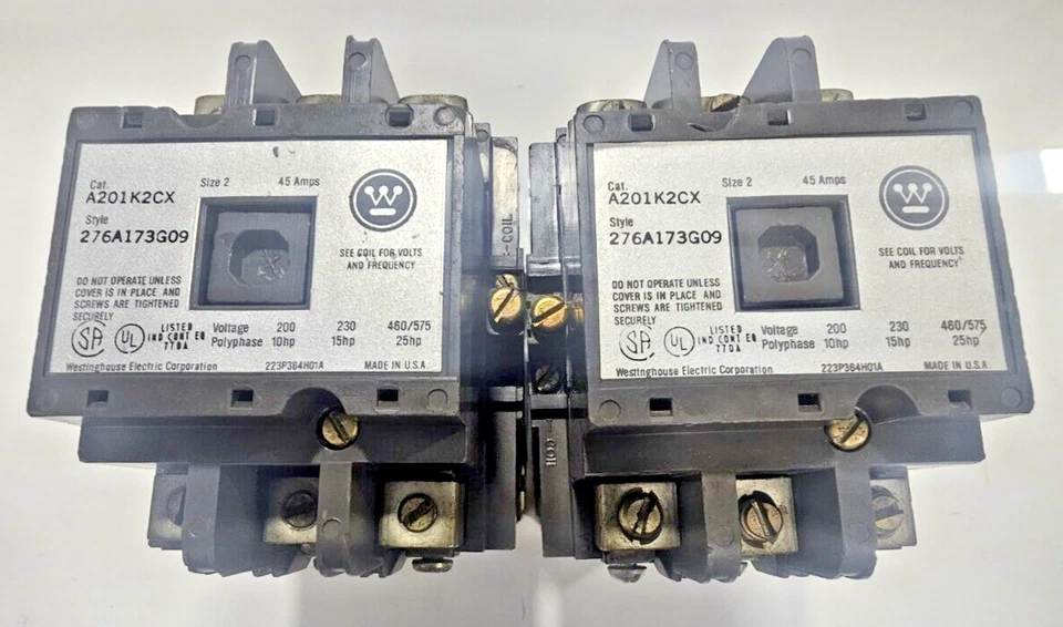 WESTINGHOUSE A201K2CX Contacteur, Taille 2, 45 Amp 276A173G09 440-480V 5060HZ - Photo 2/4