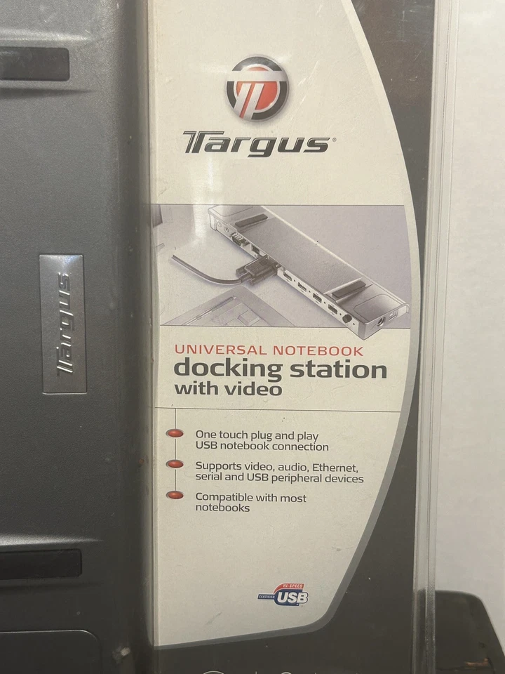 Targus Docking Station 4 USB Video and Audio Ports ACP50US Universal Notebook - Image 2 of 4