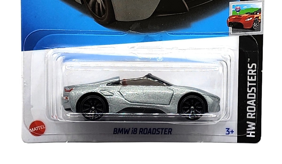Hot Wheels Silver BMW i8 Roadster EV Kids Diecast Model Toy Car HW