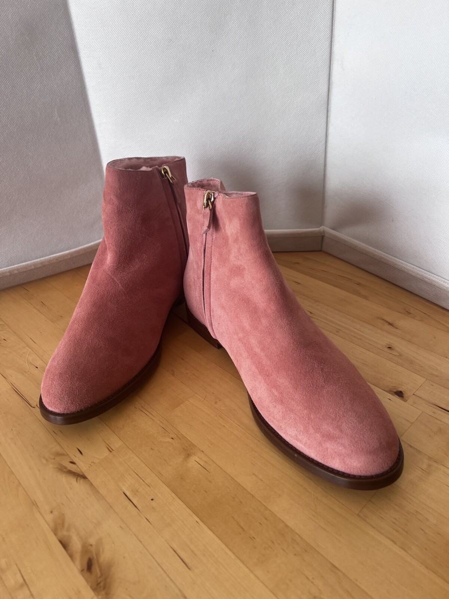 Mansur Gavriel Pink Shearling Size 39EU/8US Side Zipper Boots