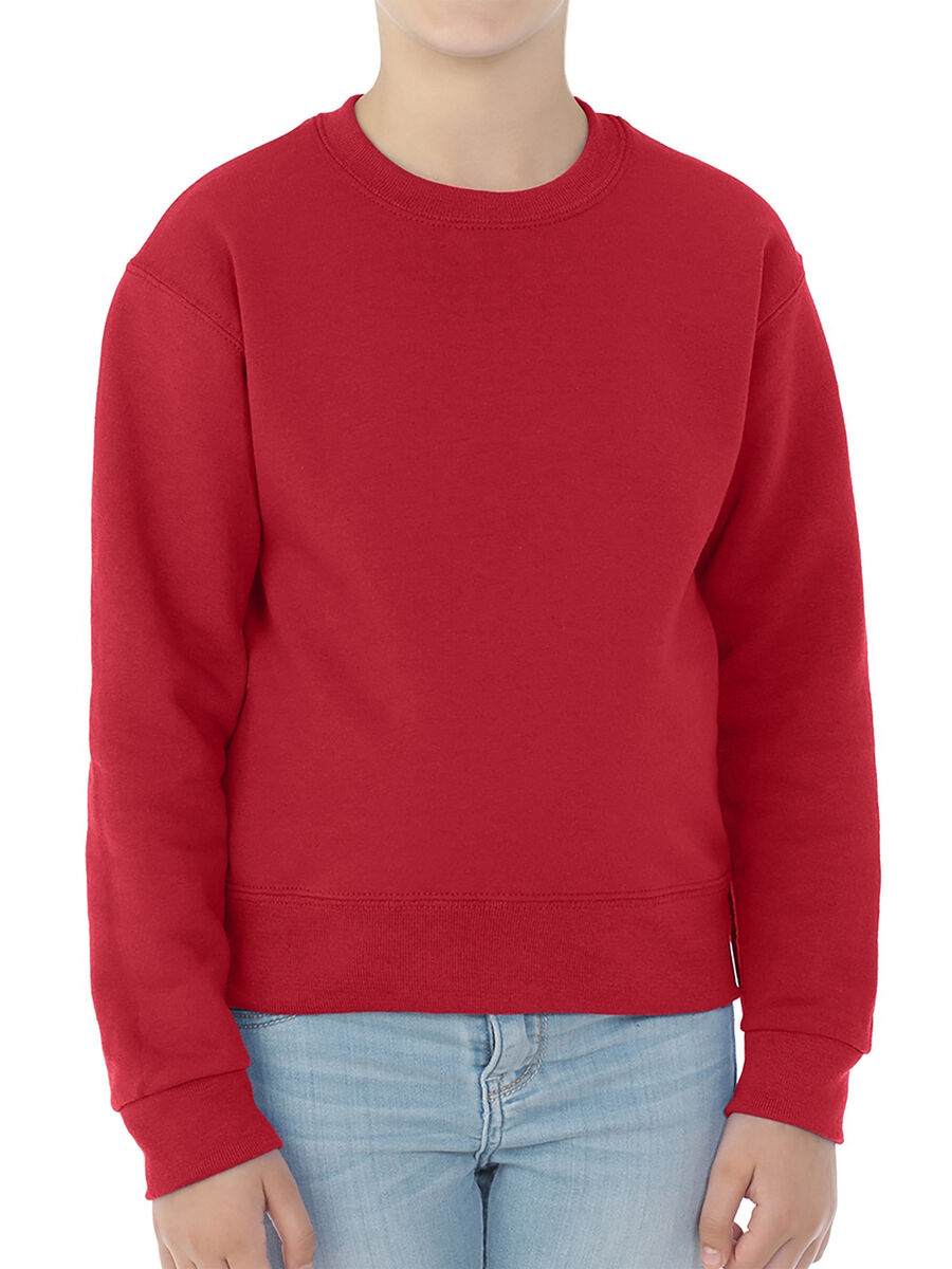 Jerzees Boys' Performance Fleece Crew Sweatshirt Red XL (14 Jerzees Boys' Performance Fleece Crew Sweatshirt Red XL (14