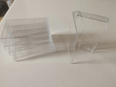 10  BOITIERS TRANSPARENT  K7  AUDIO NEUF  NON  SCELLE SANS ERGOTS - Photo 1/4