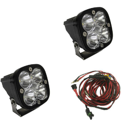 Baja Designs 497801 Black Squadron Pro Spot Beam 4,600 Lumens LED Light Pair