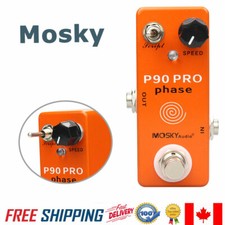 Mosky P90 PRO Guitar Bass Effect Pedal Script Speed Footswitch Knob PHASE90 Mini