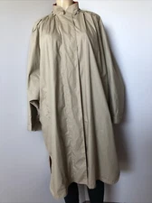 FOXRUN TWO Unique Women's Raincoat Jacket Coat Cape Removable-Hood Tan SMALL