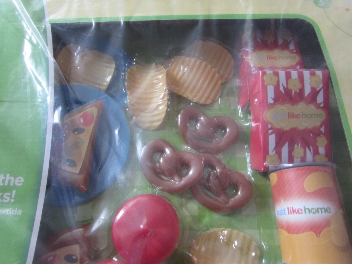 Pretend Play SNACK FOOD Just Like Home Toys R Us pizza chips pop pretzels NEW